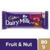 Cadbury Dairy Milk Fruit & Nut Chocolate Bar, 80 g-648-01