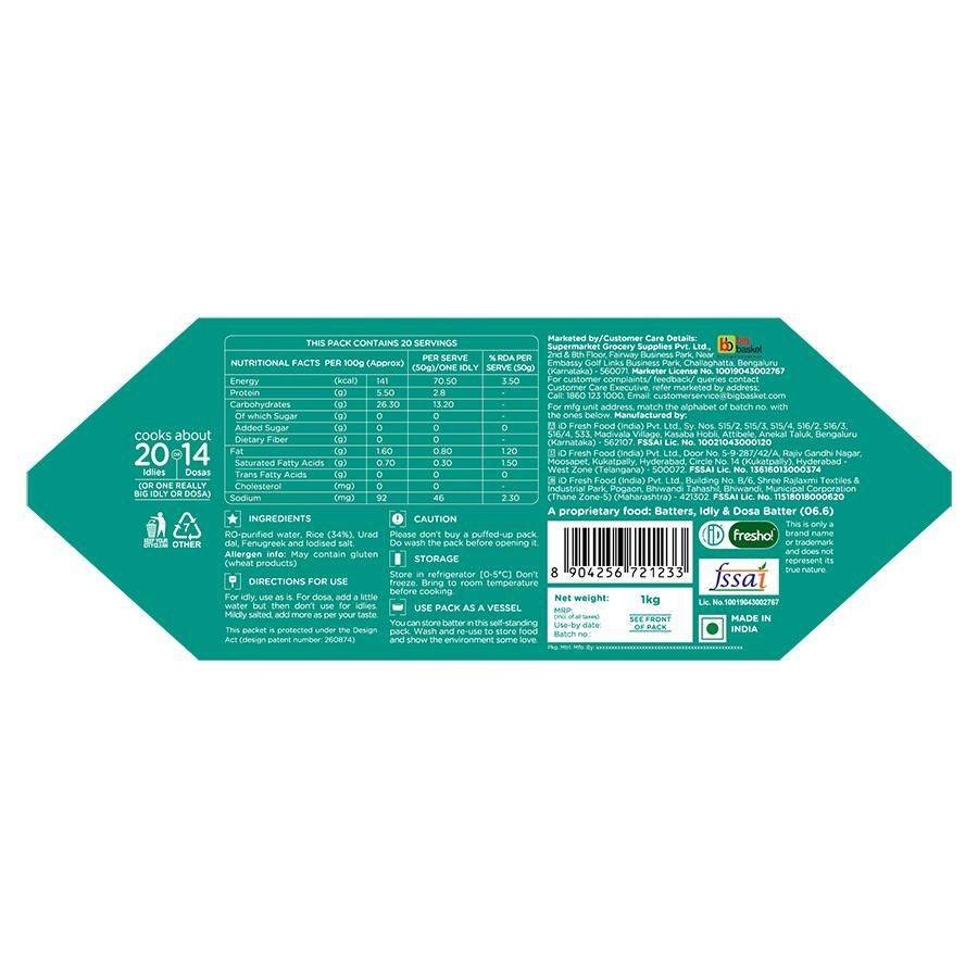 iD Fresho Idly & Dosa Batter, 1 Kg-659