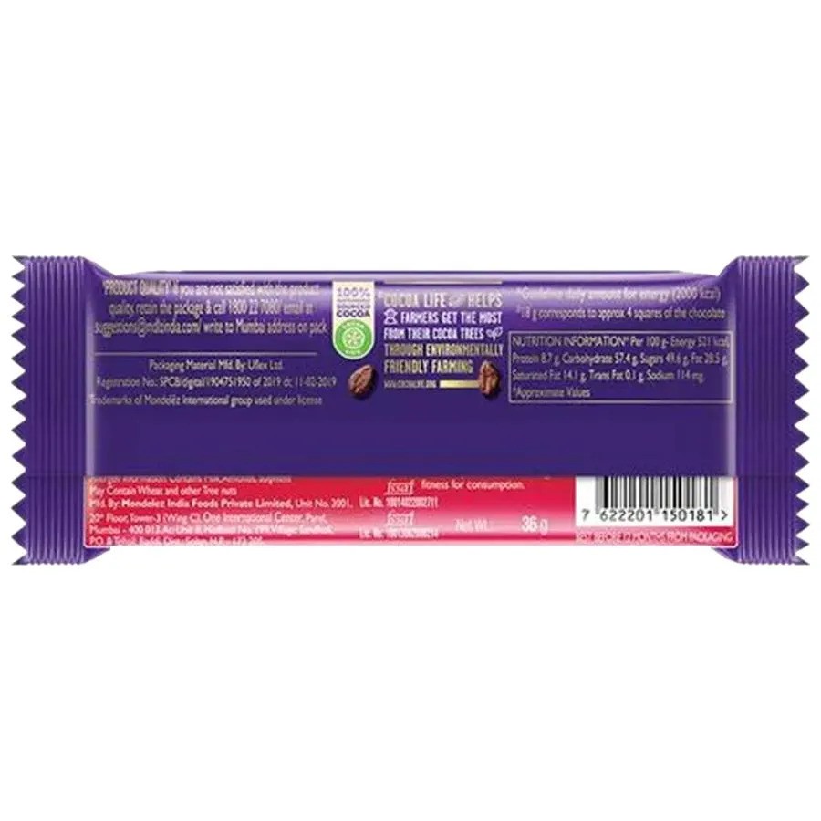 Cadbury Dairy Milk Fruit & Nut Chocolate Bar, 36 g-645