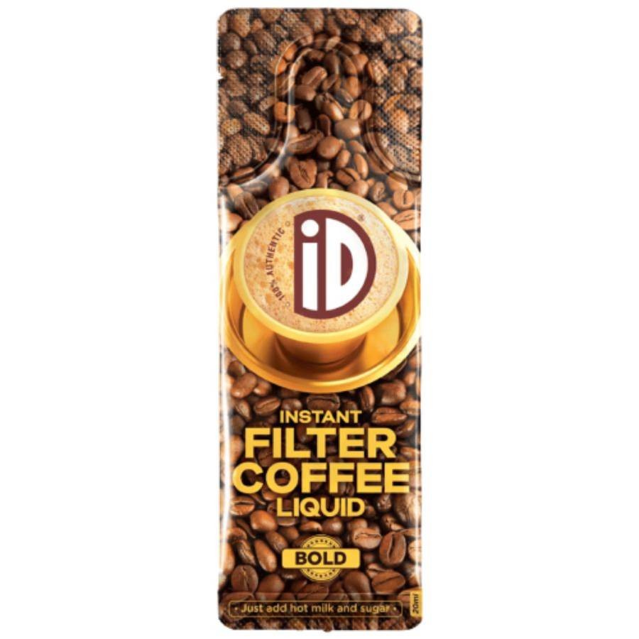 iD Fresh Instant Filter Coffee Liquid - Bold, Chicory Blend, No Preservatives, 100 ml (5 Units x 20 ml Each)